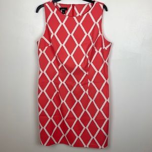 ALYX Women’s Dress Size 14 Color Coral/White